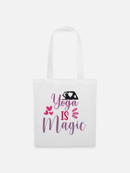 Yoga ist Magie - Stoffbeutel - Weiß