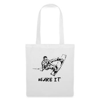 Wellenreiten Statement Wakeboard Wassersport Welle - Stoffbeutel - Weiß - Vorne