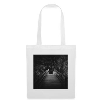 Pont piétonnier Prerow Fischland Darß Poster - Sac en tissu - blanc - Devant