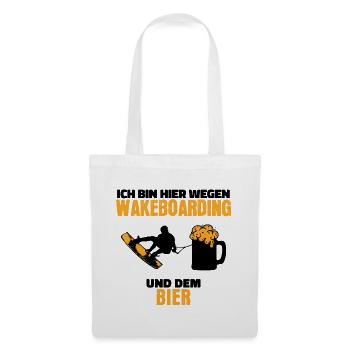 Sports nautiques Wakesurf Déclaration Wakeboard Surf - Sac en tissu - blanc - Devant