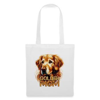 Golden Retriever Golden Mom Hund Geschenk - Stoffbeutel - Weiß - Vorne