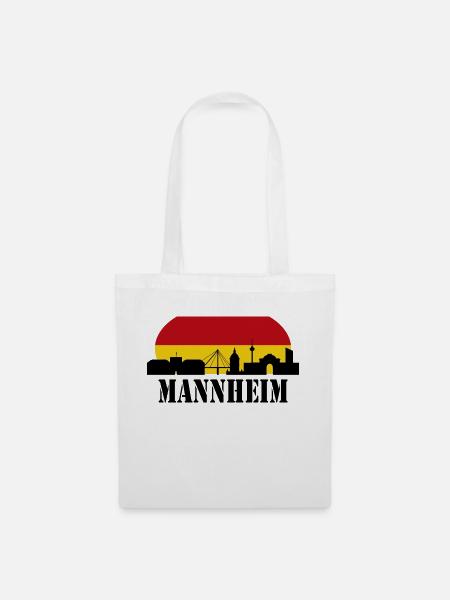 Mannheim Monnem Mannheimat - Stoffbeutel - Weiß