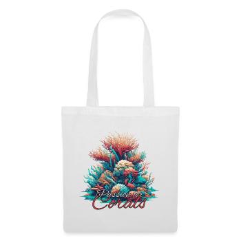 Passion for coral gift - Tote Bag - white - Front