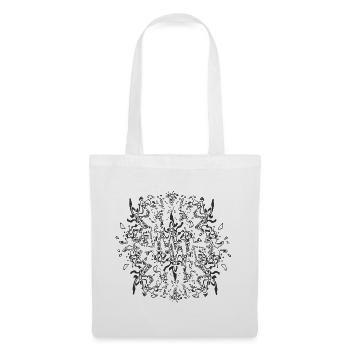 Abstract Black Mandala Pattern - Tote Bag - white - Front