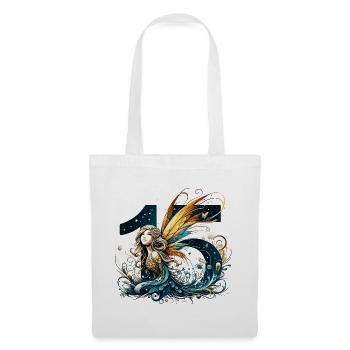 15 ans fée elfe mignon cadeau d’anniversaire - Sac en tissu - blanc - Devant
