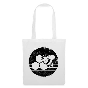 Abeille - Sac en tissu - blanc - Devant