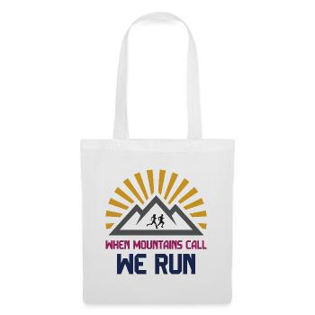 Trailrunner - Wenn die Berge rufen - wir laufen - Stoffbeutel - Weiß - Vorne