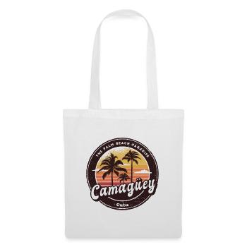 Design de coucher de soleil à Camagüey à Cuba - Sac en tissu - blanc - Devant