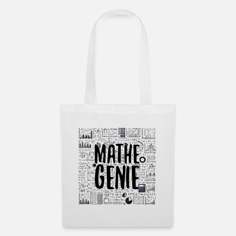 Mathe-Genie Mathematik Genie Mathe Geschenk - Stoffbeutel - Weiß