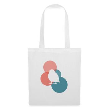 Illustration d’oiseau d’oiseau Illustration d’oiseau - Sac en tissu - blanc - Devant