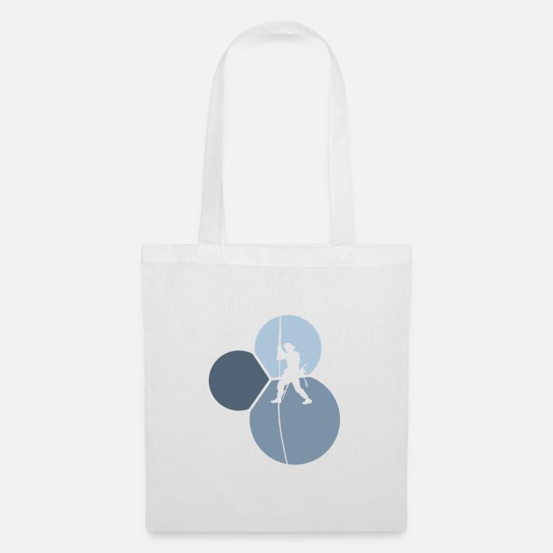 Mountaineering, Climbing, Rock Climbing - Tote Bag - white