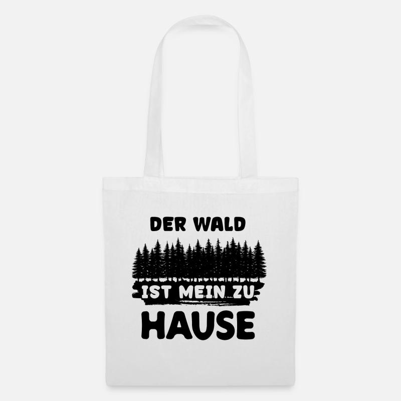 Waldarbeit Forst Statement Holzfäller Baum Holz - Stoffbeutel - Weiß