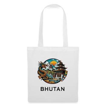 Bhutan dragon Thimphu Himalaya - Tote Bag - white - Front