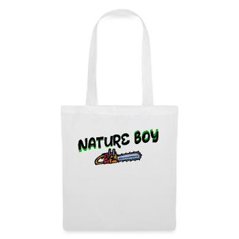 Scie déclaration bûcheron menuiserie forestier - Sac en tissu - blanc - Devant