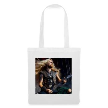 Du heavy metal dans le cœur - Sac en tissu - blanc - Devant
