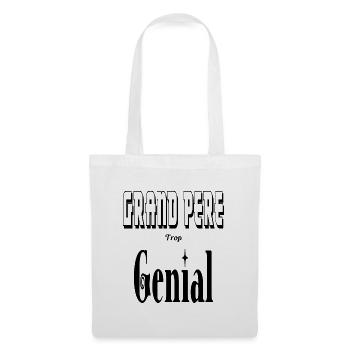 Grand Père Trop Génial Papy - Sac en tissu - blanc - Devant