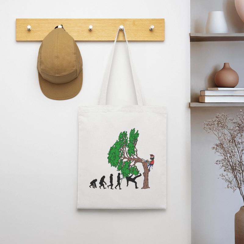 Tree Evolution Bois Bûcheron Forêt de bûcherons Sac en tissu