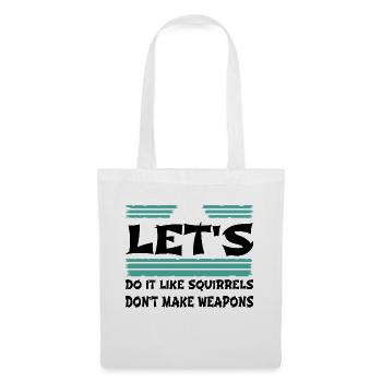 présent hippie amour famille cool dictons déclaration - Sac en tissu - blanc - Devant