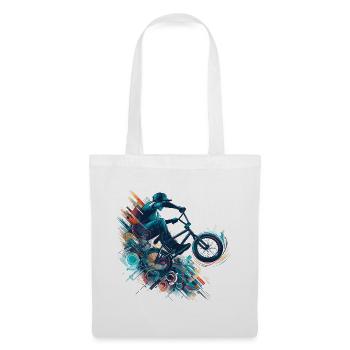 BMX Bike Bike Trick Bunny Hop Gift - Tote Bag - white - Front