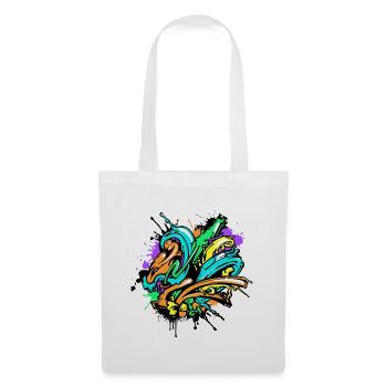 Graffiti Art Dessin Illustration Street Art - Sac en tissu - blanc - Devant