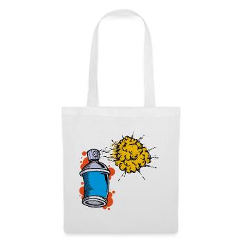 Drawing Illustration Graffiti Spray Can Sprayer - Tote Bag - white - Front