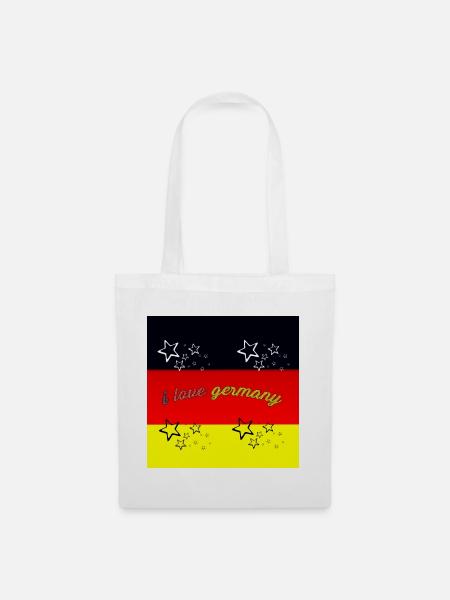 Ich liebe Deutschland - Stoffbeutel - Weiß