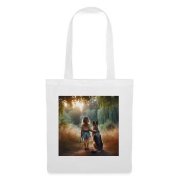 German Shepherd Art - Tote Bag - white - Front