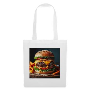 Burger complet - Sac en tissu - blanc - Devant