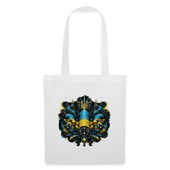 Ukraine Drapeau ukrainien Drapeau Liberté - Sac en tissu - blanc - Devant