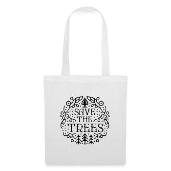 Sauver les arbres - Sac en tissu - blanc - Devant