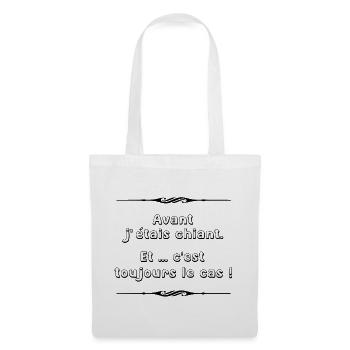 Avant j'étais chiant - Sac en tissu - blanc - Devant