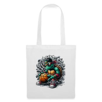 Basketball Turtle Sunglasses Graffiti - Tote Bag - white - Front