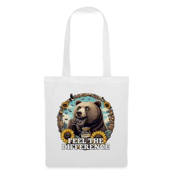 Bear Sunflower Seeds Sunflower Seeds Gift - Tote Bag - white - Front