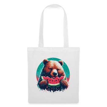 Watermelon Bear Yummy Gift - Tote Bag - white - Front