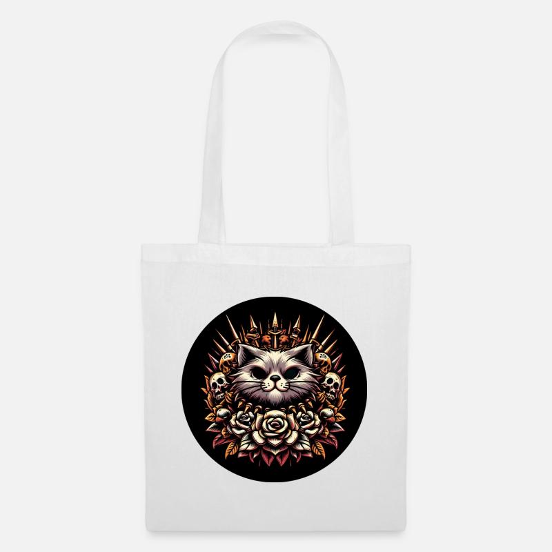 Evil cat - Tote Bag - white
