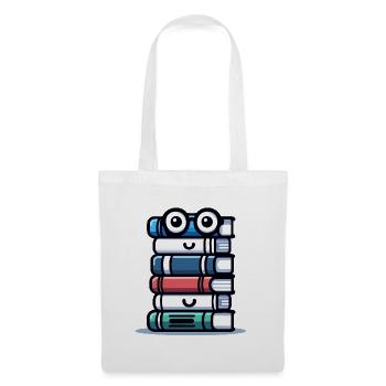 Book Buddy: The Literary Stack - Tote Bag - white - Front
