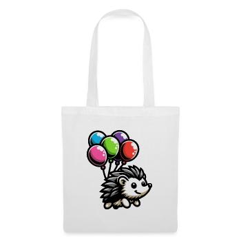 Hedgehog Harmony: The Balloon Buddy - Tote Bag - white - Front