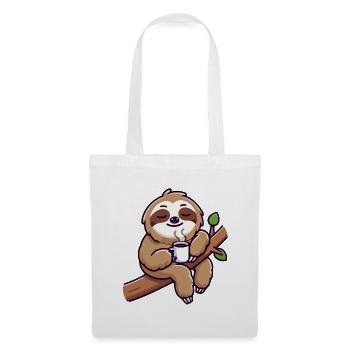Sloth Sipper: The Leisurely Lounger - Tote Bag - white - Front