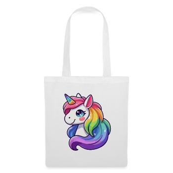 Radiant Rainbow Unicorn: The Mythical Mare - Tote Bag - white - Front