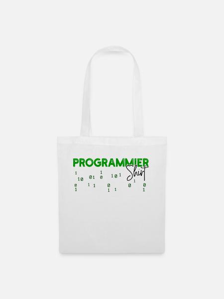 Programmierer Developer Code Statement Skripting - Stoffbeutel - Weiß