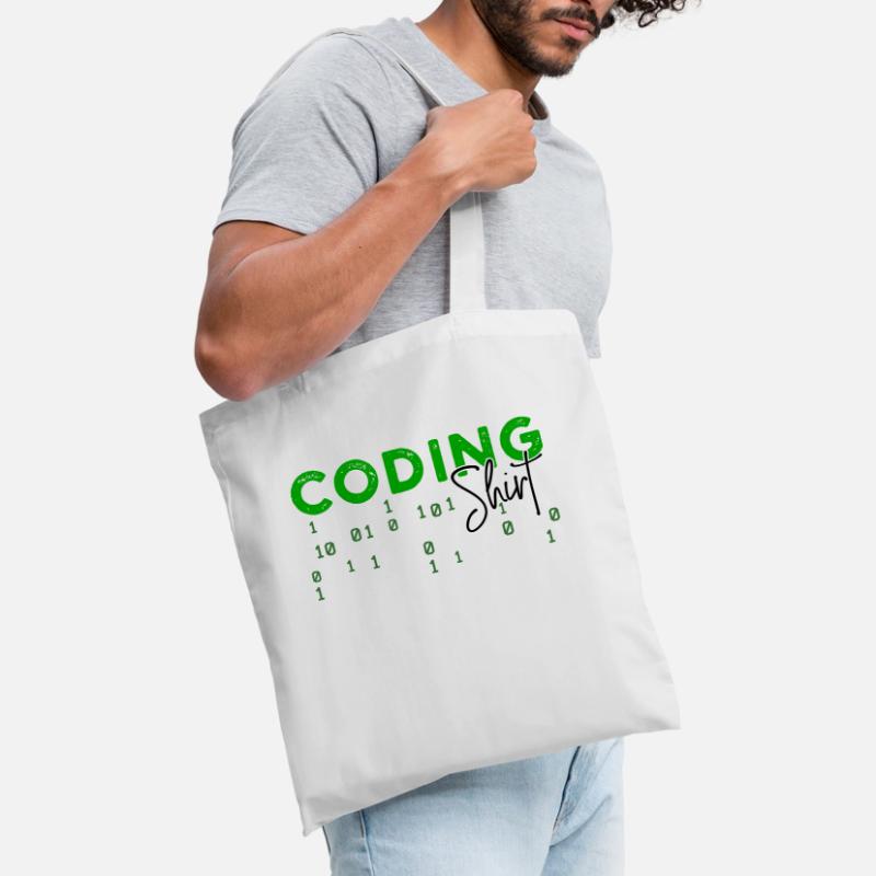 Coden Developer Programmierer Webentwickler Spruch Stoffbeutel