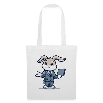 Techie Hopper: The Corporate Rabbit - Tote Bag - white - Front