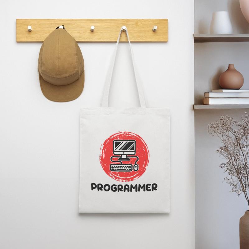 Développeur informatique Programmeur Code Scripting Sac en tissu