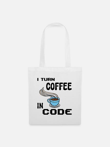 Code Programmierer Skripting Statement Developer - Stoffbeutel - Weiß