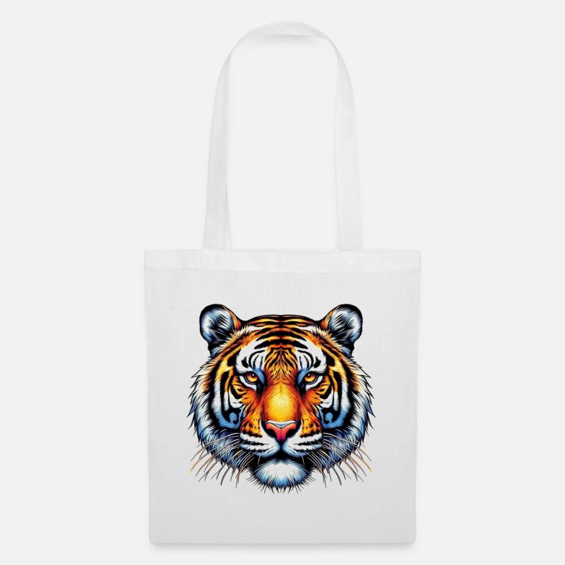 Tiger - Stoffbeutel - Weiß