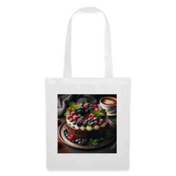 Chocolate and berries cake - Tote Bag - white - Front