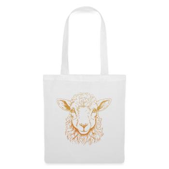 Portrait d’agneau - Sac en tissu - blanc - Devant