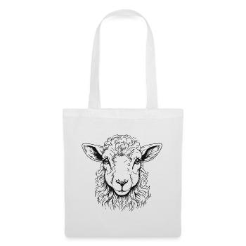 Portrait d’agneau - Sac en tissu - blanc - Devant