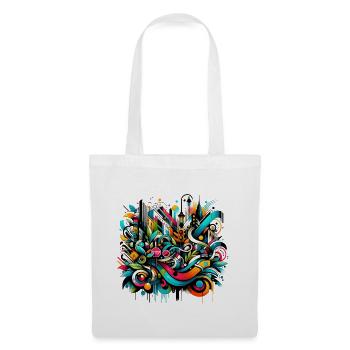 Illustration de graffiti dynamique Art urbain - Sac en tissu - blanc - Devant