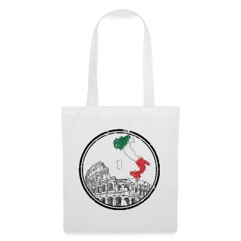 Italy Map in Flag Colors - Tote Bag - white - Front